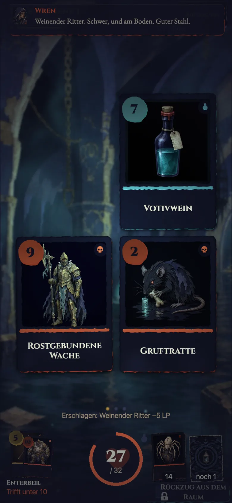 Ein Raum mitten im Kampf